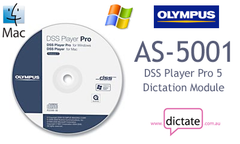 Olympus AS-5001 DSS Player Pro Version 5 Dictation Module