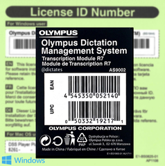 ODMS R7 TM - Transcription Module Licence Key AS-9002 for Windows 10
