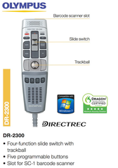 Olympus DR-2300 Slide Switch & Trackball Dictation Mic