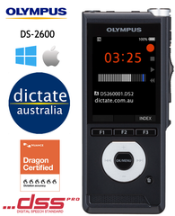 Olympus DS-2600 Digital Dictaphone for Windows & macOS