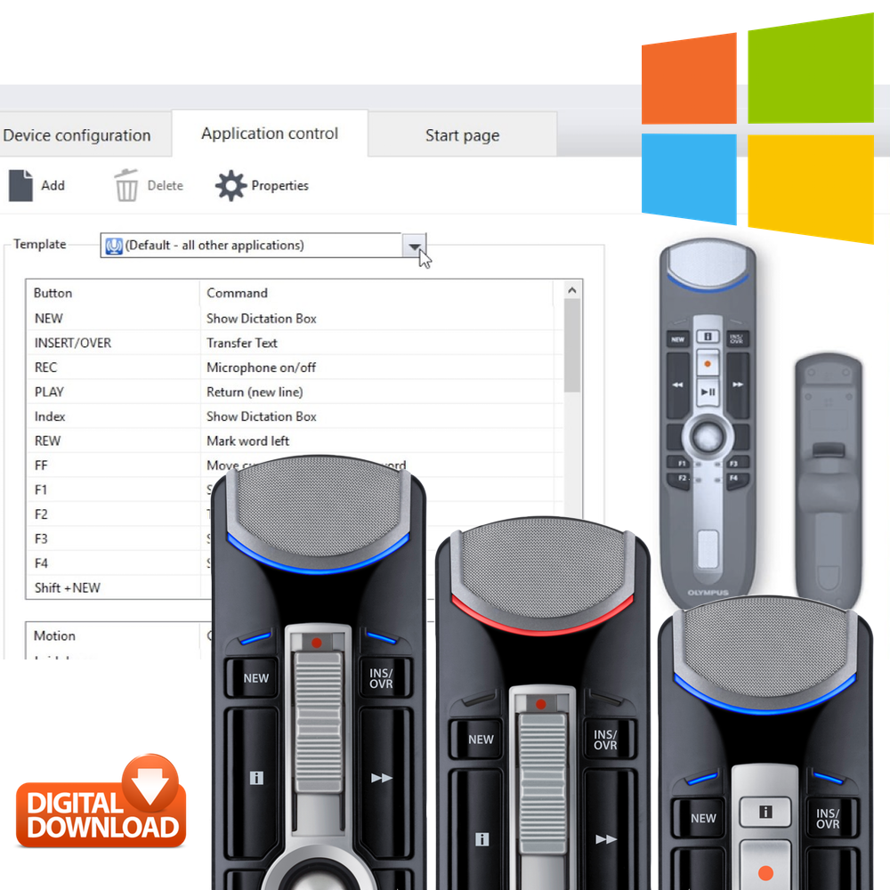 olympus pedal configuration tool Olympus RecMic II Configuration Tool Software - Free Windows Download | Dictate Australia - Olympus Digital Voice Recorder Online Store - Olympus - Dragon NaturallySpeaking - Dragon Dictate Mac - Voice and Speech Recognition Software